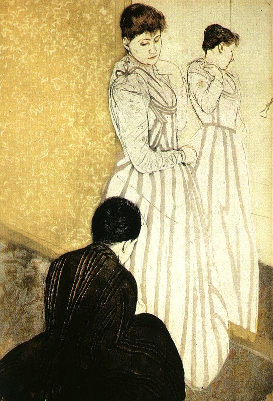 Mary Cassatt The Fitting oil painting image